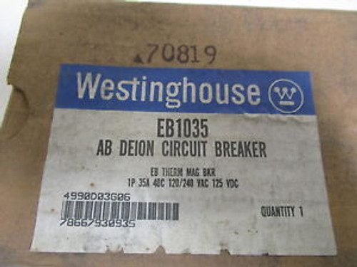 WESTINGHOUSE CIRCUIT BREAKER EB1035 NEW IN BOX