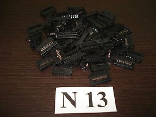 Lot of 60 FTF-14-K-1 PLASTRON CONN SOCKET IDC 2MM 14P W/F