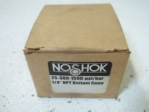 NOSHOK 25-300-1500 LIQUID FILLED GAUGE 0-1500 PSI NEW IN A BOX