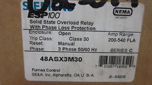 Siemens ESP100 Overload Relay 48ASX3M30