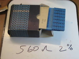 500 VINTAGE MILITARY NOS CORNING 560 OHM 2% RESISTORS