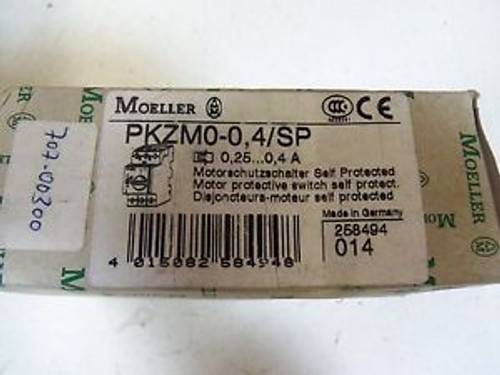 MOELLER PKZM0-04/SP MOTOR PROTECTIVE SWITCH NEW IN BOX