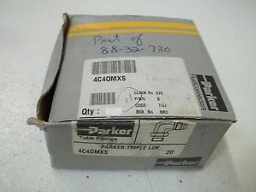 LOT OF 11 PARKER 4C40MXS TUBE FITTING NEW IN A BOX