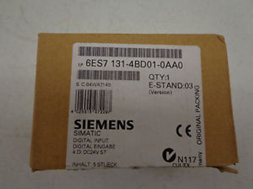 Siemens 6ES7 131-4BD01-0AA0 Digital Input Module (Box of 5)