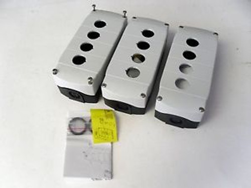 3 NEW ALLEN BRADLEY 800F 4 HOLE ENCLOSURE 800F-4PM