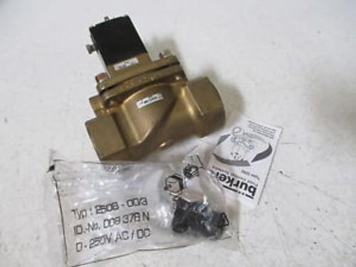 BURKERT 5282 A 3/2 NBR BR SOLENOID VALVE NEW OUT OF A BOX