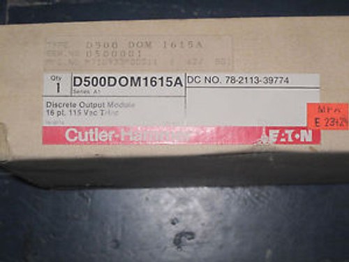 CUTLER HAMMER D500DOM1615A 16 POINT OUTPUT MODULE NEW IN BOX