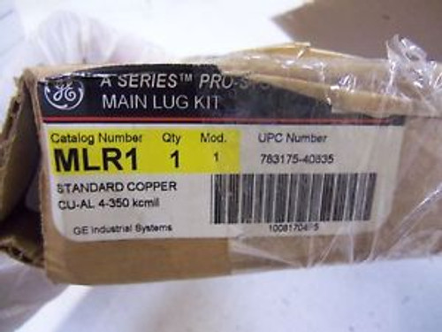 GENERAL ELECTRIC MAIN LUG KIT MLR1 NEW IN BOX