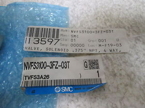 SMC NVFS3100-3FZ-03T SOLENOID VALVE 4-WAY NEW OUT OF BOX