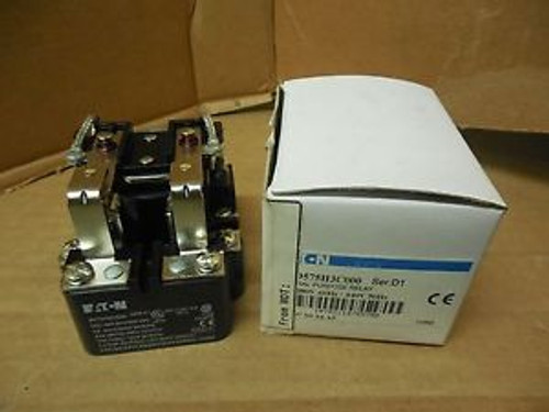 NEW EATON RAL PURPOSE RELAY 9575H3C000 SER D1 480V COIL 2 POLE