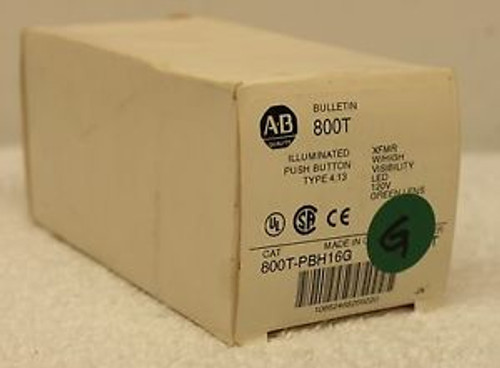 Allen Bradley 800T-PBH16G /T 800TPBH16G Green Pushbutton NEW IN BOX #1