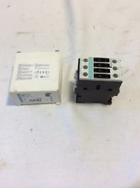 Siemens 3RT1026-1AK60 25 AMP 3 pole contactor with a 120 volt AC coil.