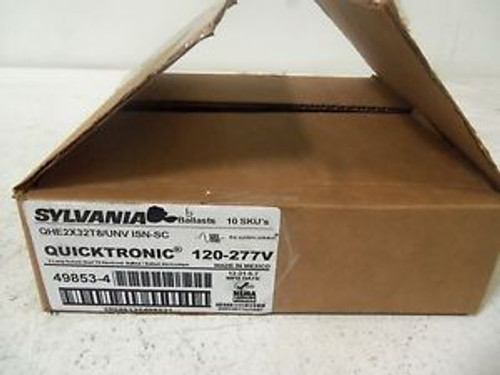 LOT OF 6 SYLVANIA QHE2X32T8/UNV ISN-SC QUICKTRONIC BALLAST NEW IN BOX