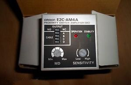 OMRON E2C-AM4A AMPLIFIER DC NPN/PNP FOR E2C PROX (NEW IN BOX)