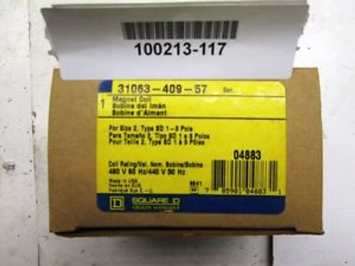 Square D 31063-409-57 Size 2 starter coil 440/480 vac New In Box