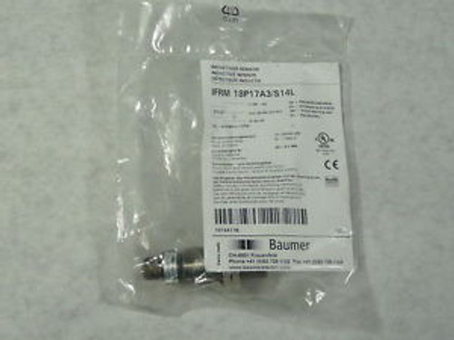 Baumer Electric IFRM18P17A3/S14L Inductive Proximity Sensor 3-Wire   NEW