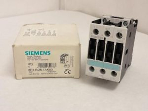 144958 New In Box Siemens 3RT1025-1AK60 Contactor 3P 35A 600VAC Coil:120V@60H