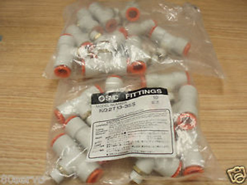 SMC PNEUMATIC  T AIR FITTING # KQ2T13-35S   ( SALE IS FOR 20EA.)  NEW