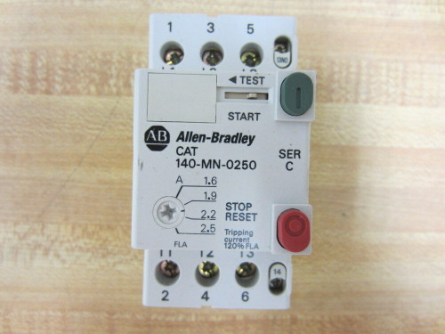 Allen Bradley 140Mn0250 Man Motor Starter/Circuit Breaker