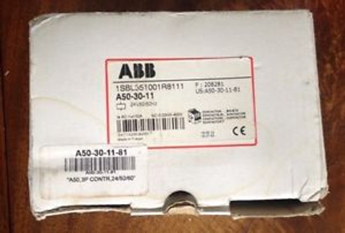 ABB A50-30-11-81 Contactor 120V coil A503011