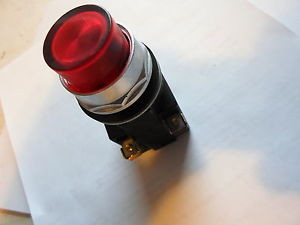 Furnas 52PA4GN Pilot Light with Red Lens 120V Max AC Series F