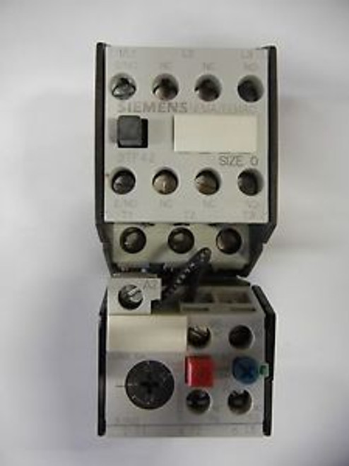 Siemens: 3UA52 00-1D Motor Starter w/ Overload 2-3.2 Amps 600VAC 3PH 2NO/2NC