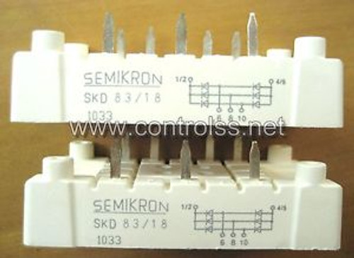 2 pcs  SKD83/18 SEMIKRON POWER BRIDGE RECTIFIER