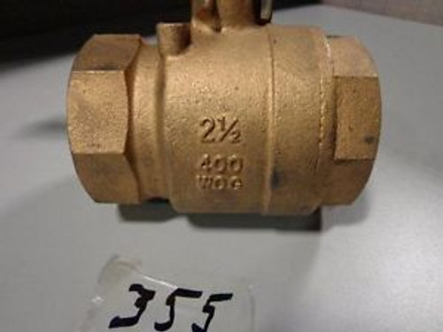 VELAN EE 600 BRONZE 2 1/2 BALL VALVE 400 WOG NPT THD