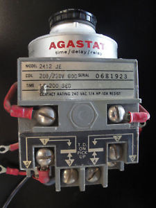 2412JE Agastat Timing Relay 208/220V 10-200sec.