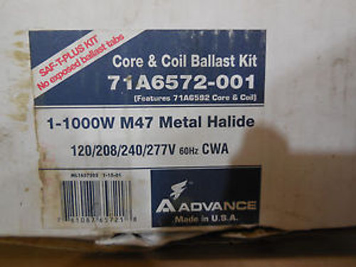 NEW ADVANCE BALLAST 71A6572-001 CORE & COIL BALLAST KIT 71A6572001