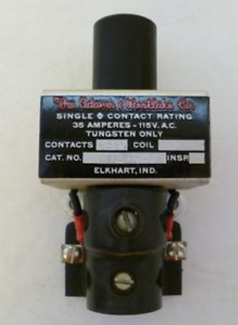 Adams & Westlake 12V Coil Open Contact 1155-ODT-12 Relay 35 Amp Vintage