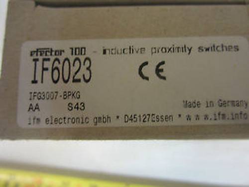 EFECTOR IF6023 INDUCTIVE PROXIMITY SWITCH