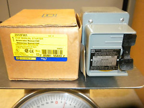 SQUARE D 2510FWI FHP MANUAL STARTER 115/ 277 VACT WEATHER TIGHT ENCLOSURE