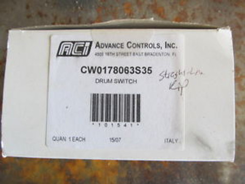 ADVANCE CONTROLS CW0178063S35 DRUM SWITCH