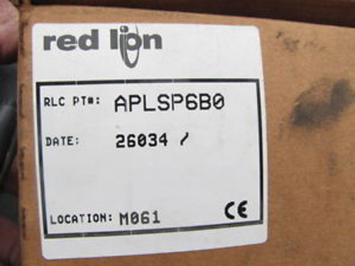 Red Lion APLSP6B0  Free USA Shipping   New