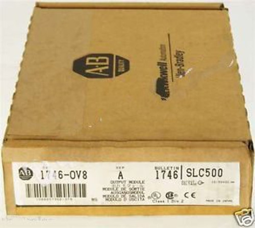 New Allen Bradley 1746-OV8 /A SLC 500 8-Channel Output Module 10-50V DC Sink