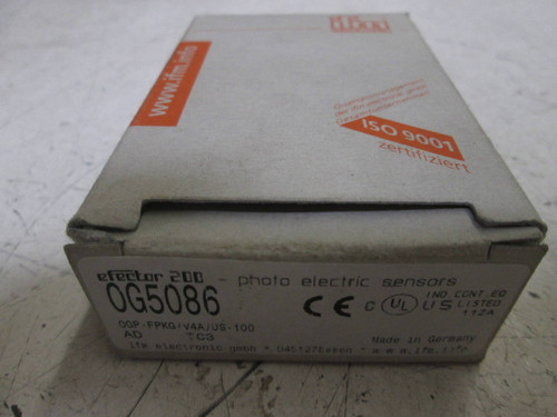 IFM OG5086 PHOTOELECTRIC SENSOR NEW IN A BOX