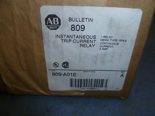 ALLEN BRADLEY INSTANTANEOUS TRIP CURRENT RELAY 809-A01E ~ New in box