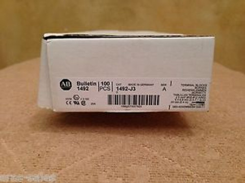 AB ALLEN BRADLEY TERMINAL BLOCKS 1492-J3 lot of 100 Surplus New