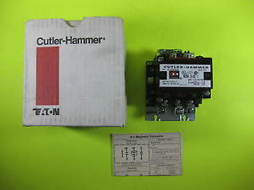 Cutler-Hammer Magnetic Contactor Size 1 120VAC -- C10CN3A -- New