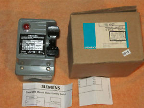 Siemens Manual Motor Starter Switch MMS KW2C