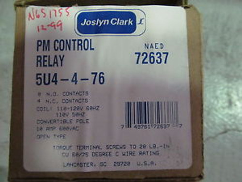 Joslyn Clark PM Control Relay 5U4-4-76