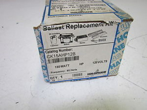 HOLOPHANE CK15AHP12B BALLAST REPLACEMENT KIT 120V NEW IN A BOX