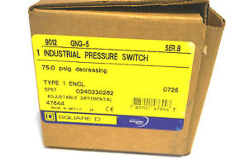 NEW SQUARE D 9012-GNG-5 PRESSURE SWITCH 9012GNG5