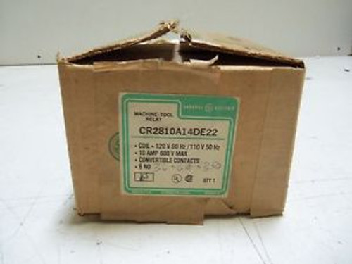 GENERAL ELECTRIC CR2810A14DE22  RELAY NEW IN BOX