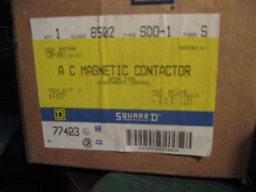 Square D TYPE SDO-1 CLASS 8502 AC MAGNETIC CONTACTOR SERIES A (NEW)