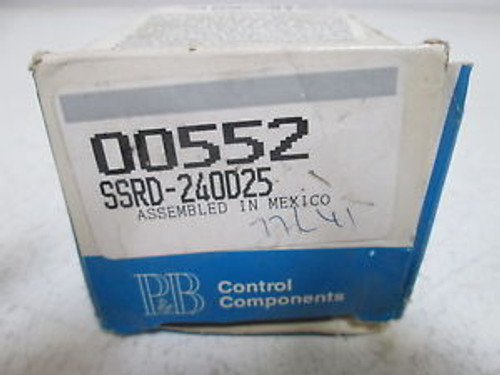 POTTER & BRUMFIELD SSRD-240D25 SSR PANEL RELAY 240VAC NEW IN A BOX