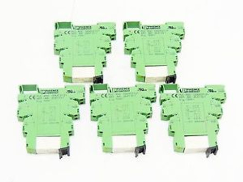 New Phoenix Contact Relay Base PLC-BSC-120UC/21-21 With 2961202 Relay LOT OF 5