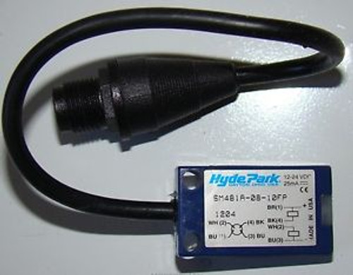 HydePark Thru-beam Sensor Reciever Ultrasonic SM481A-08-10FP