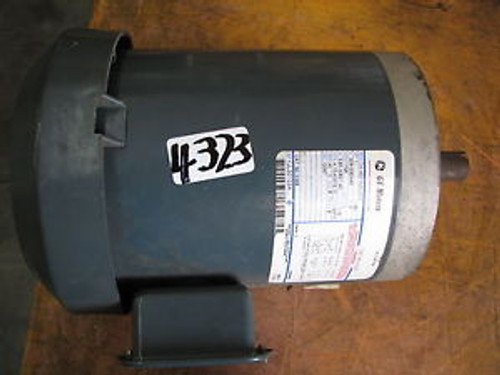 G.E. ELECTRICAL AC MOTOR # 5K46MN8069 - 1 HP - 1725 RPM- 143TC- 208-230/460/3/60